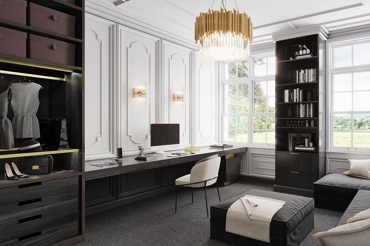 Office in the style of Coco Chanel